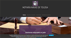 Desktop Screenshot of notarianavasdetolosa.com