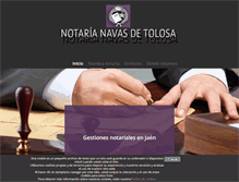 Tablet Screenshot of notarianavasdetolosa.com